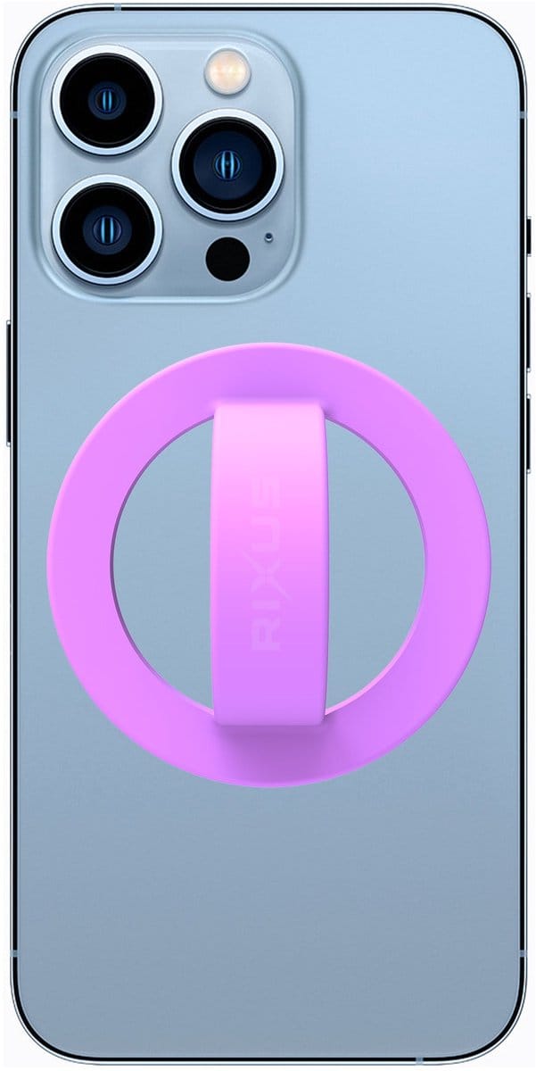 Rixus RXPH50LP Silicone Ring Holder For Magsafe Light Purple
