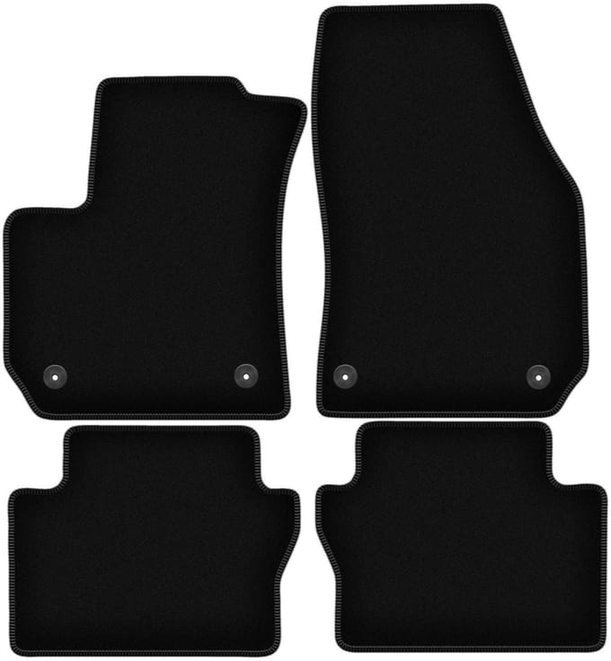 BASIC zwarte veloursmatten voor: Opel Zafira B minivan (2005-2014)