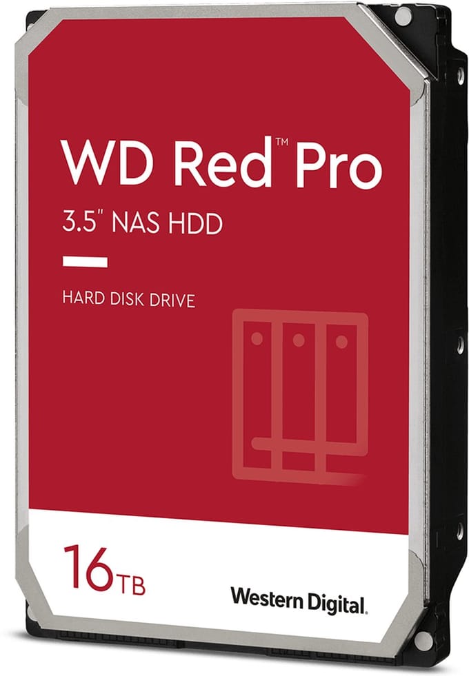 WD Red Pro - 16TB - Harde schijf - WD161KFGX - SATA-600 - 3.5"
