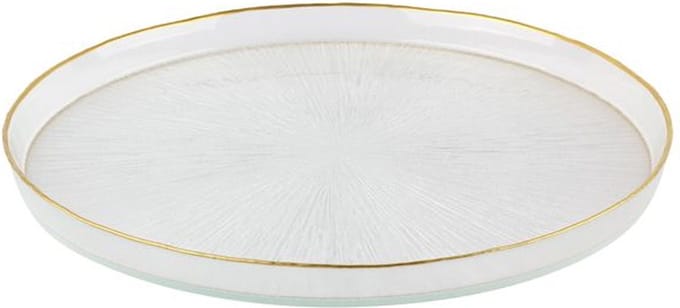 BRICARD REXY BORD | 39 CM TRANSPARANT-GOUD