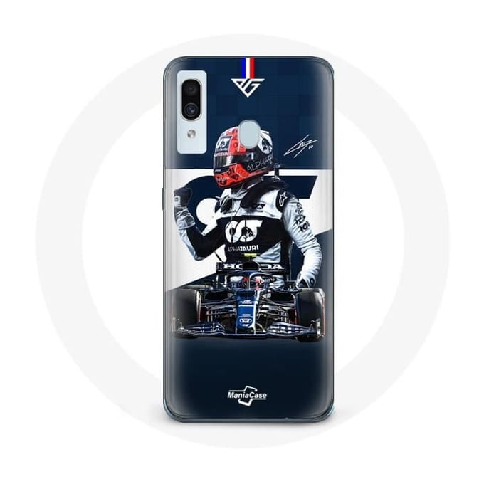 Coque - Max Verstappen - Samsung Galaxy A40 - Souple - Sportif - Protection bleu