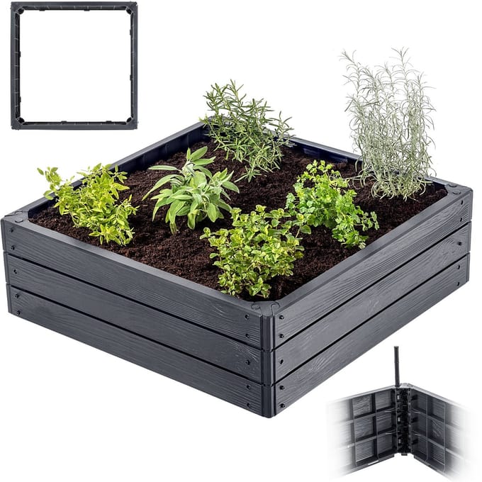 KADAX Tuinbed, verhoogd bed, plantenbed voor het kweken van groenten, bloemen en kruiden, bloembed, kruidenbed, groentebed, bloembed, bloembed, bloembed, bloembed, bloembed, bloembed, bloembed van
