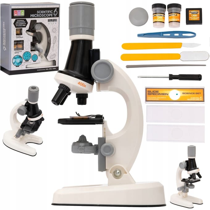 BK Educatief Microscoop - 1200x Verstelbaar - LED Licht - ABS materiaal