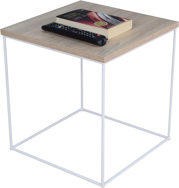 FutuStal 6K40 Serie - Vierkante Draden Tafel - Biały Mat - Dąb Sonoma