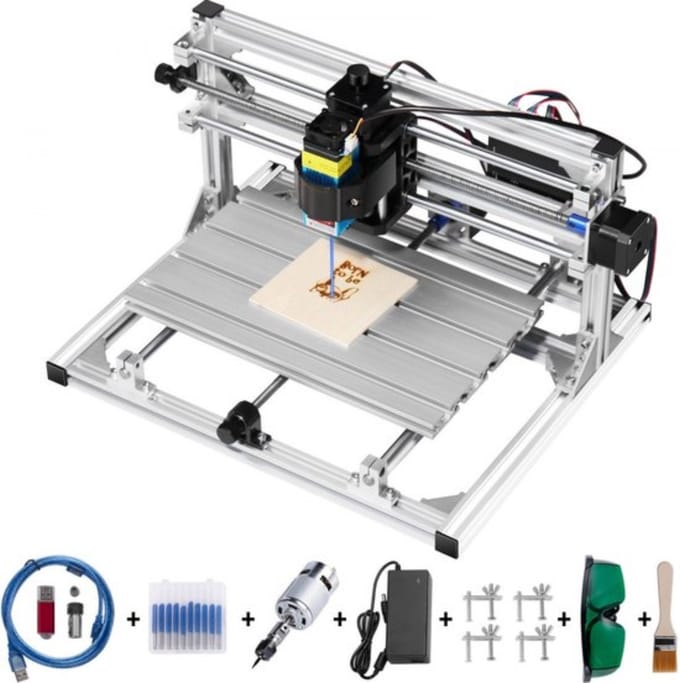 DIY CNC Machine Kit - 3018 - 500mW - GRBL Controle - 3-as Frees