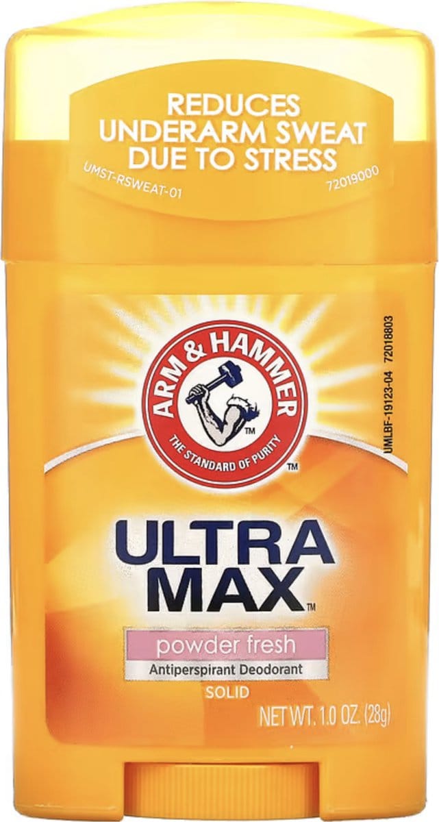 Arm & Hammer Ultramax Deodorant – Antiperspirant Stick – Langdurige Bescherming – Powder Fresh – 28 g
