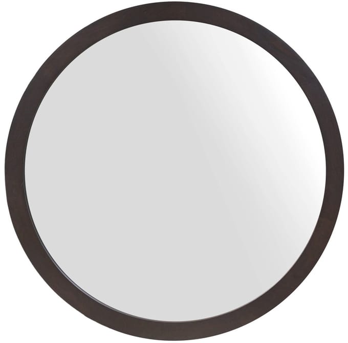 Starfurn Ronde spiegel Dide Bruin Mangohout 60 cm