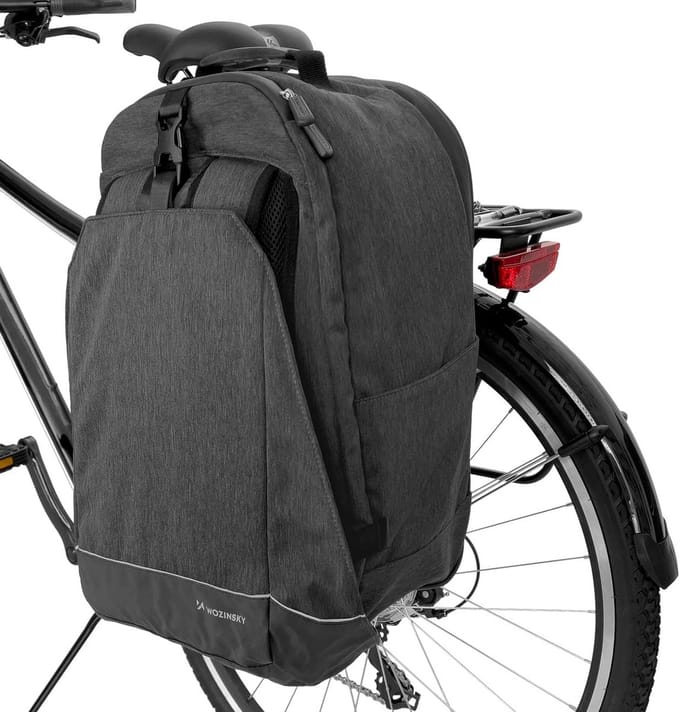 Fietstas 2-in-1, waterdichte bagagedragertas en rugzak, 40 liter