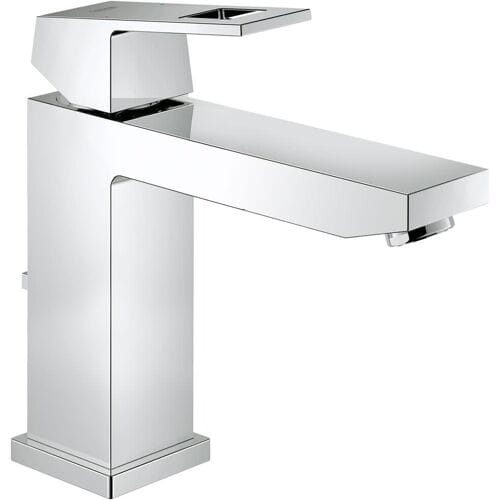 GROHE Eurocube Wastafelkraan - Medium uitloop - Met trekwaste - Chroom - Waterbesparend