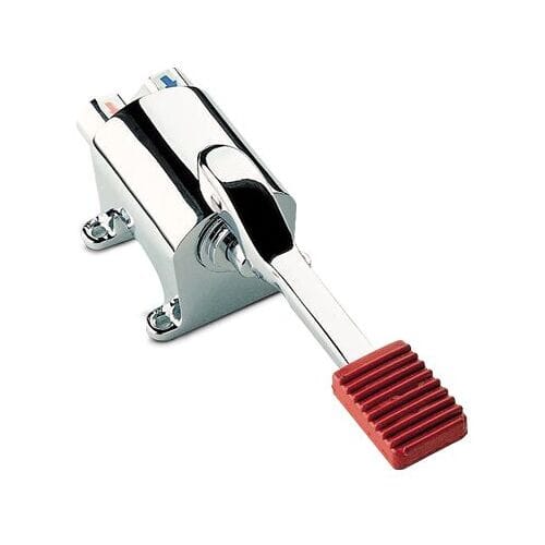GGM Gastro Voetpedaal 4000 - met mengkraan (warm/koud), tafelmodel, G1/2, eengreeps, verchroomd RVS - 226x74x84mm zilver