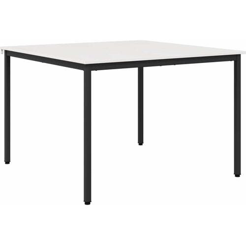 vidaXL - Eettafel - Wit - 110 - x - 110 - x - 75 - cm - Massief - grenenhout