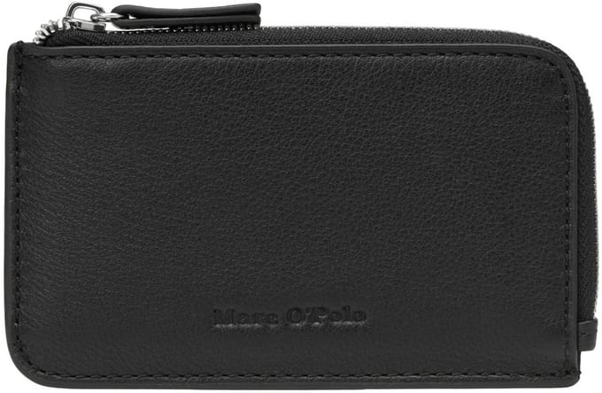 Marc O'Polo kaarthouder Petter Zip Wallet Black zwart