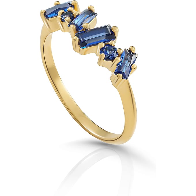 Orphelia 'Novel' Dames 925 Zilveren Ring - Goud ZR-7534