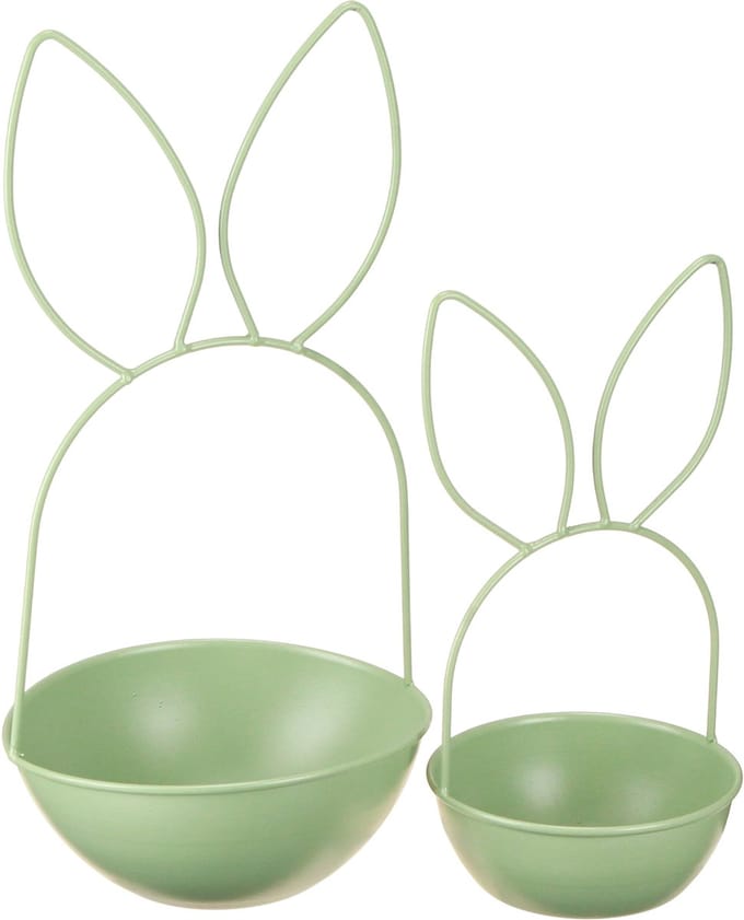 Bloempot in de vorm van een konijn, decoratieve paasdecoratie voor de