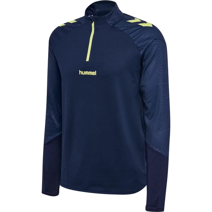 Trainings top met halve rits Hummel Blaze 2.0