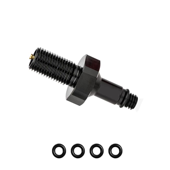Outil de conversion d'adaptateur de valve de vélo Alliage d'aluminium Joint gonflable d'amortisseur arrière Rouge Black noir