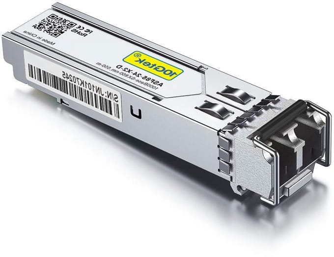 Mini GBIC Module - Glasvezel Transceiver - Netwerk Uitbreiding - Multimode Vezel - 550m Bereik - Zilver