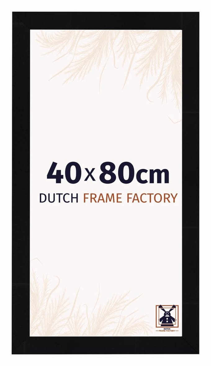 Fotolijst 40x80 cm - MDF - Zwart Hoogglans - Praag
