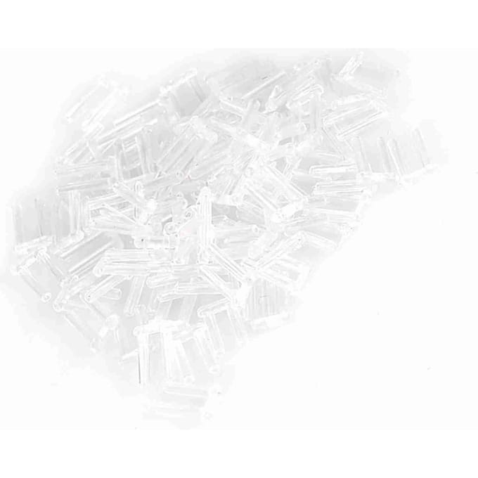 3 Soorten 100 Stuks Nieuwe Plastic Compressiehulzen voor Randloze Brillen Accessoires Gereedschap 1.5*0.8*7.0 white