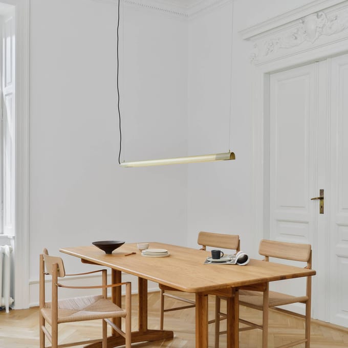 GEJST hanglamp Radent messingkleurig, lengte 138 cm, G13 LED