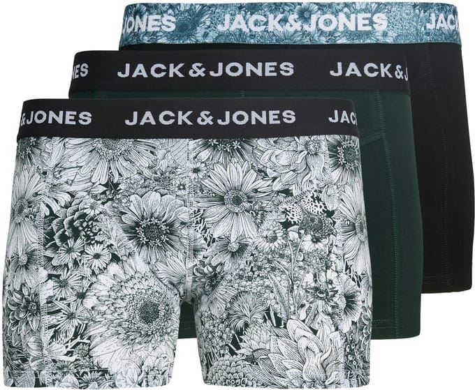 Jack&Jones Heren Jacadrian Flower Trunks 3-Pack Pine Grove