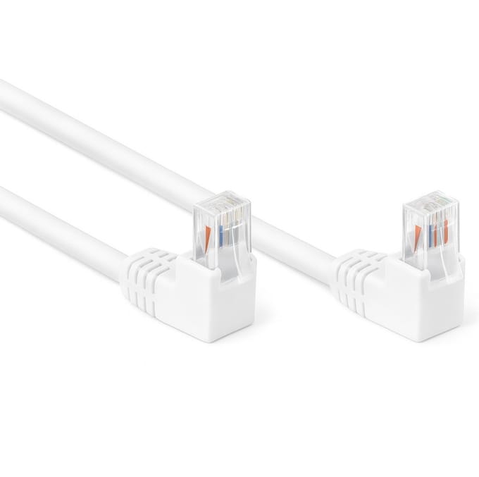 CAT5E Netwerkkabel - RJ45 - wit - 1 m