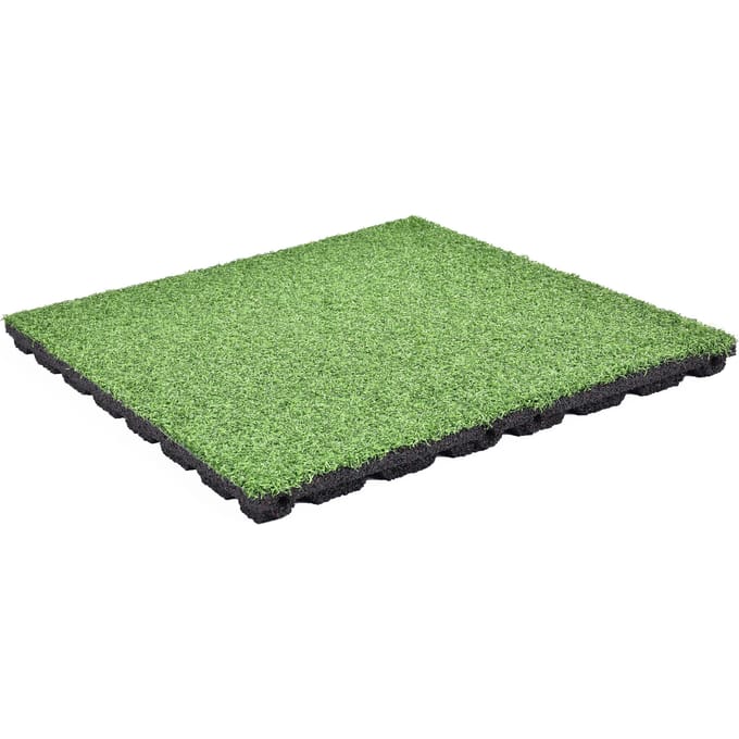 Intergard Kunstgrastegels rubberen tegel kunstgras 500x500x65mm