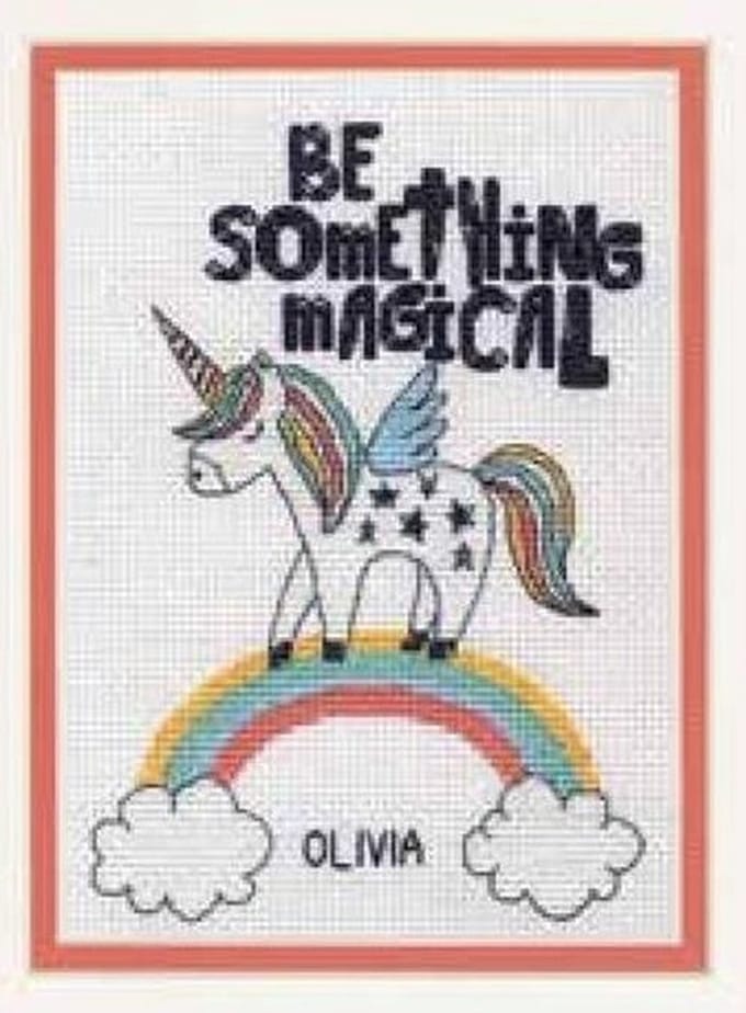 Borduurpakket DIMENSIONS - BE SOMETHING MAGICAL - telpatroon om te borduren