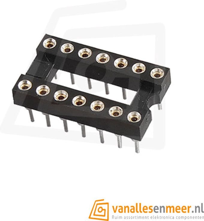 Socket DIP14 rond 14 pins dip ic socket DIP 14 1-stuks