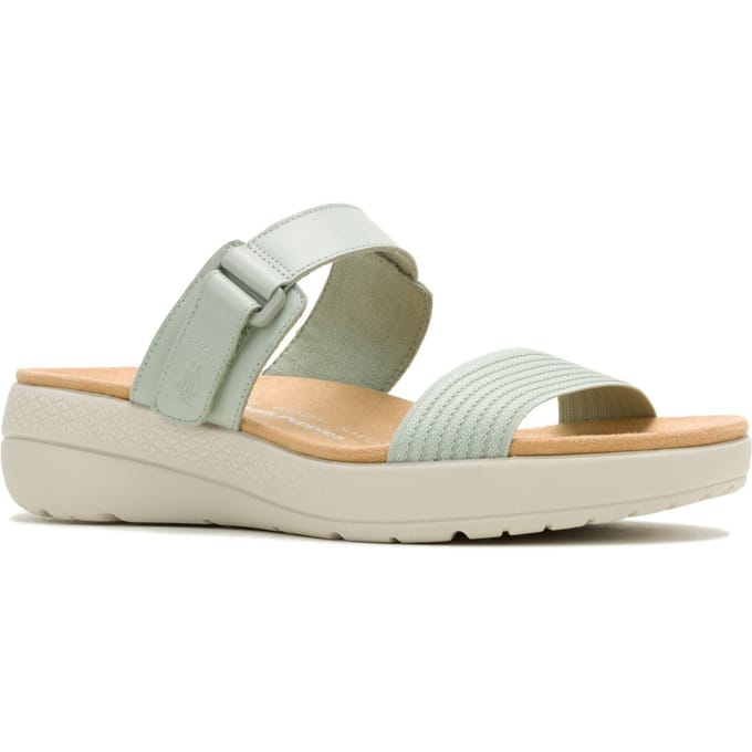 Hush Puppies Breathe Gore Leer Dames Sage Standaard Sandalen