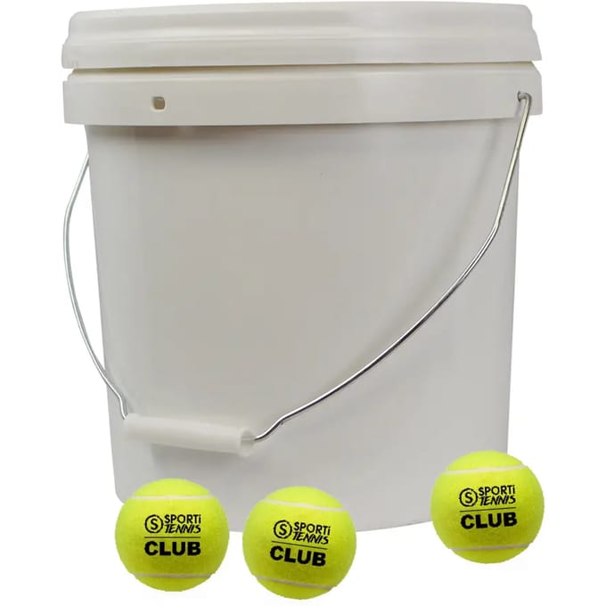 Emmer met 36 tennisballen Sporti