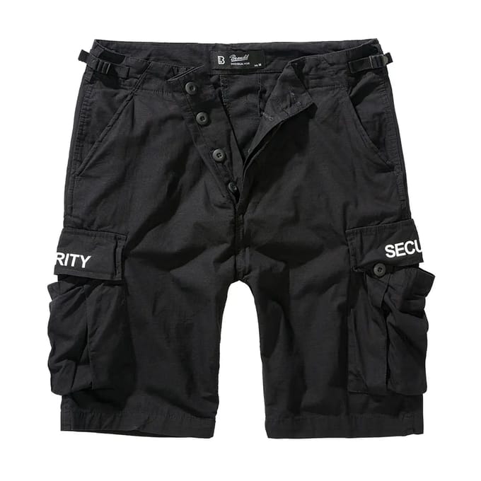 Brandit - Security BDU Ripstop Cargo Korte broek - XL - Zwart