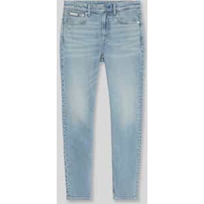 tapered fit jeans van katoenmix