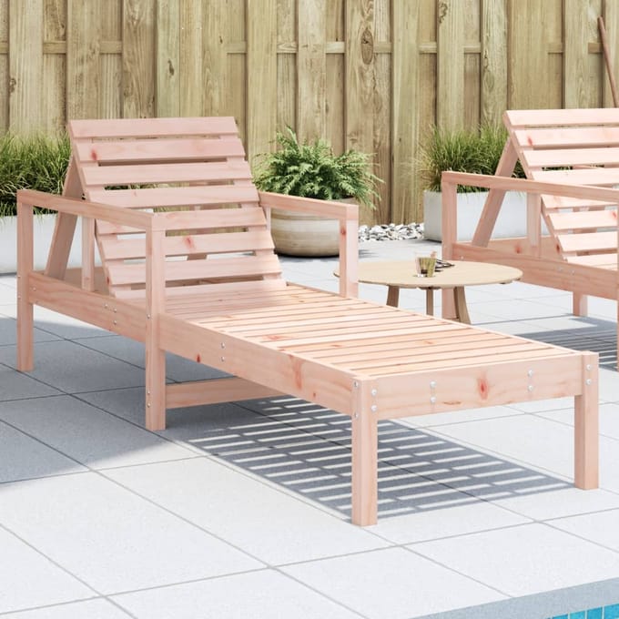 vidaXL - Ligbed - 199,5x62x55 - cm - massief - douglashout
