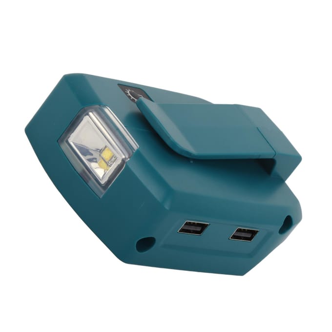 Dubbele USB LED Licht Adapter Lithium Batterij Voeding Oplader Converter 14.4?20V Ingang