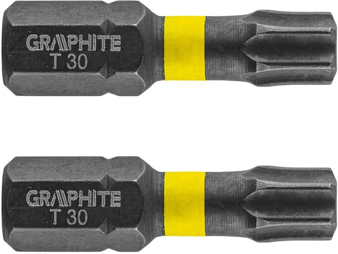 Graphite - TX30 Impact Bit - 25 mm - S2 Staal