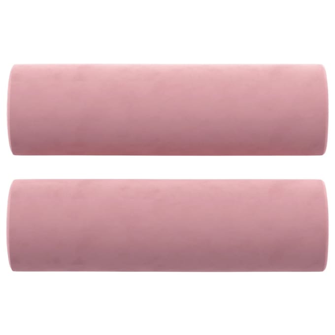 vidaXL - Sierkussens - 2 - st - 15x50 - cm - fluweel - roze