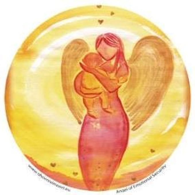 Raamsticker Angel of Emotional Security