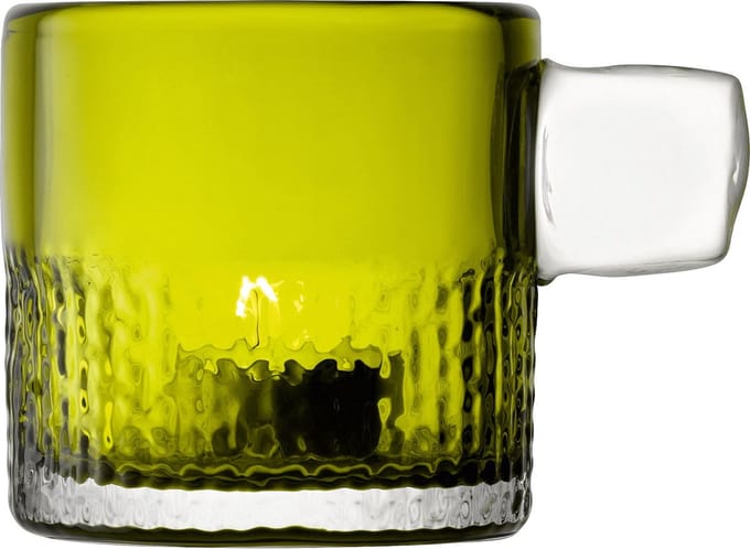 L.S.A. - Handle Theelichthouder 9 cm - Glas - Groen -