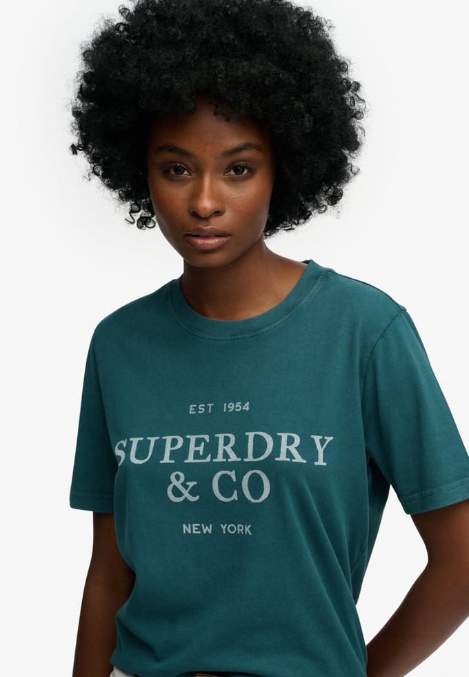 Superdry - Luxe Casual Relaxed T-shirt - Dames - T-shirts