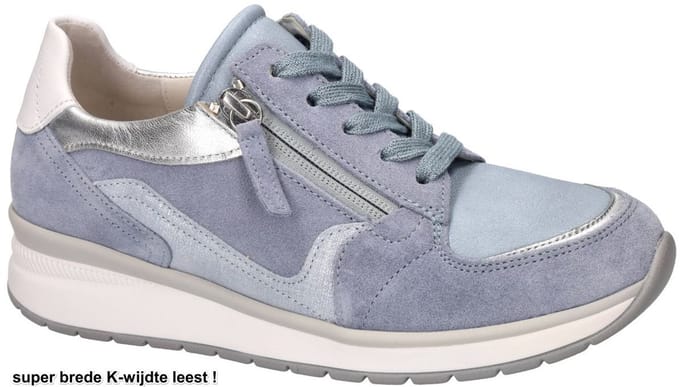 Gabor -Dames - blauw licht - sneakers - maat 40