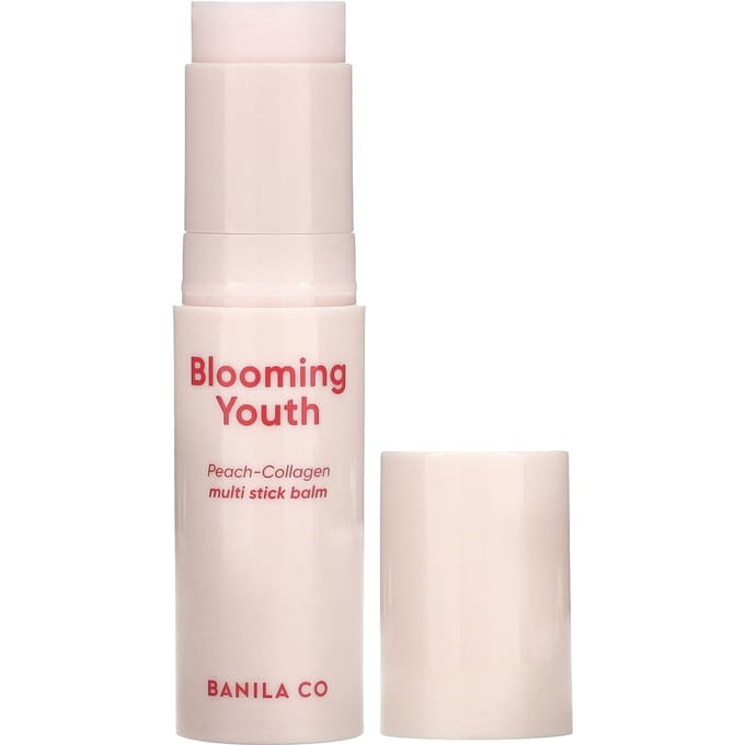 Banila Co, Blooming Youth, Perzik-Collageen Multi Stick Balsem, 0,37 fl oz (10,5 gr) white
