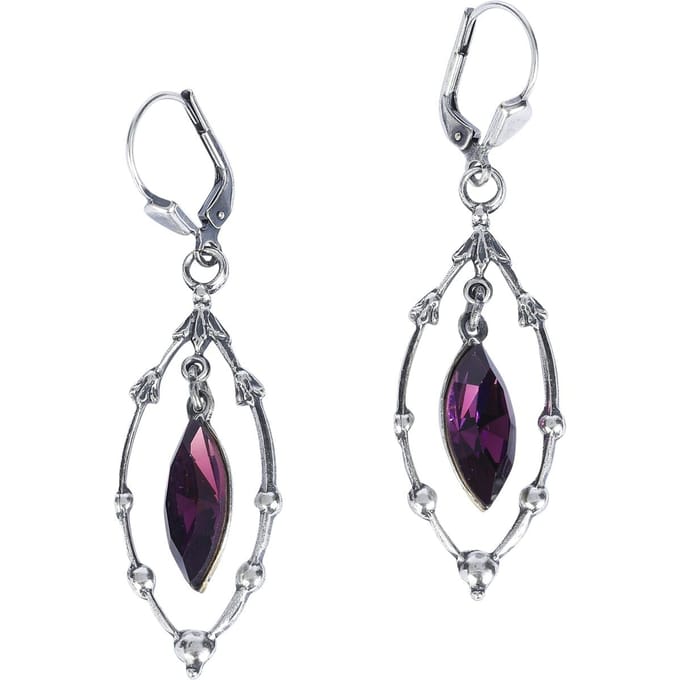 Krikor - Gothic Oorbel - Deep Dream - voor Vrouwen - zilverkleurig