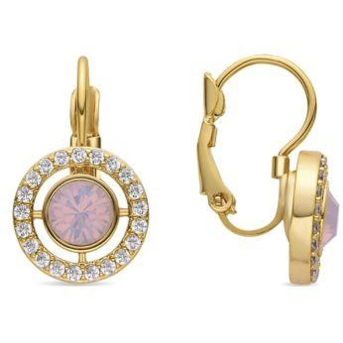 Luxenter Oorbellen met Glimmende Zirkonia 18k goud afwerking - Othal