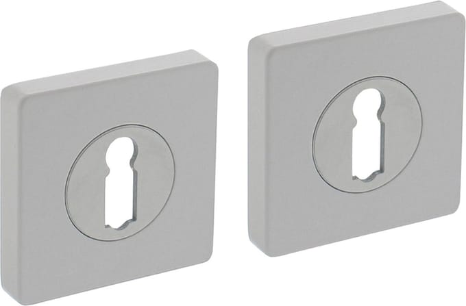Intersteel Rozet met sleutelgat vierkant 55x55x10 mm wit