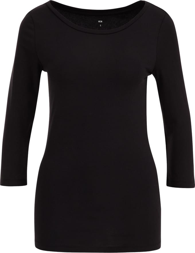 WE Fashion Dames T-shirt met driekwart mouwen