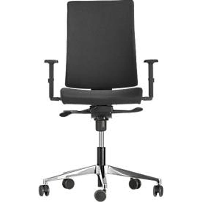 Bureaustoel Navigo - synchroonmechanisme -  ergonomisch voorgevormde zitting  - met armleuningen - zwart