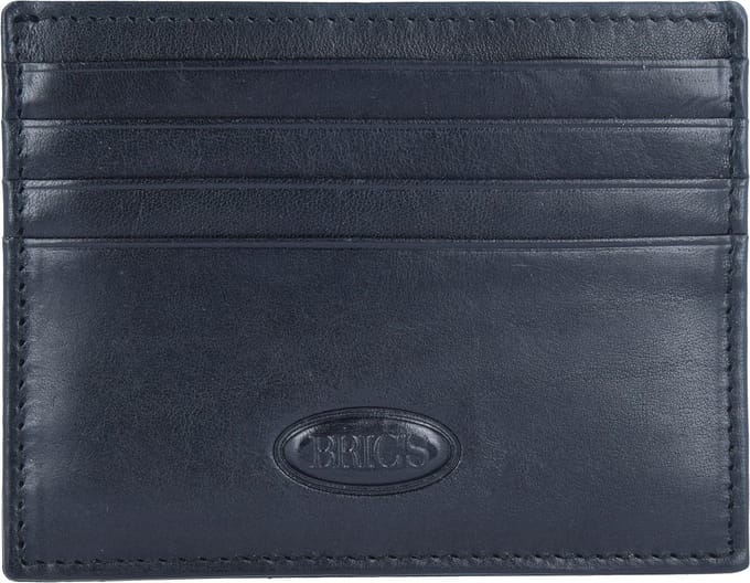 Bric's Monte Rosa Creditcard etui RFID Leer 10 cm - 8 Sleuven - nero