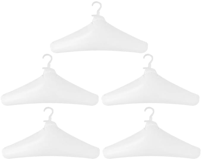 Cosensi - Dailygoods - Set van 5 Opvouwbare Opblaasbare Reiskleerhangers