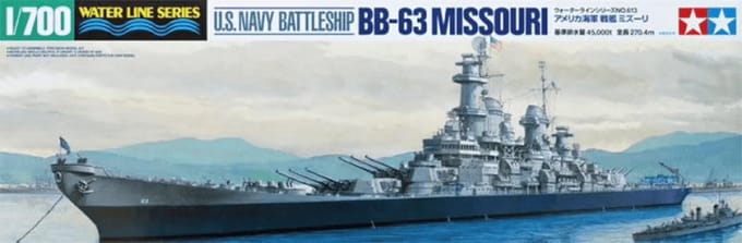 Tamiya Modelbouwpakket Schepen - 31613 U.S. Navy Battleship BB-63 Missouri Plastic - 1:700 - Modelbouw